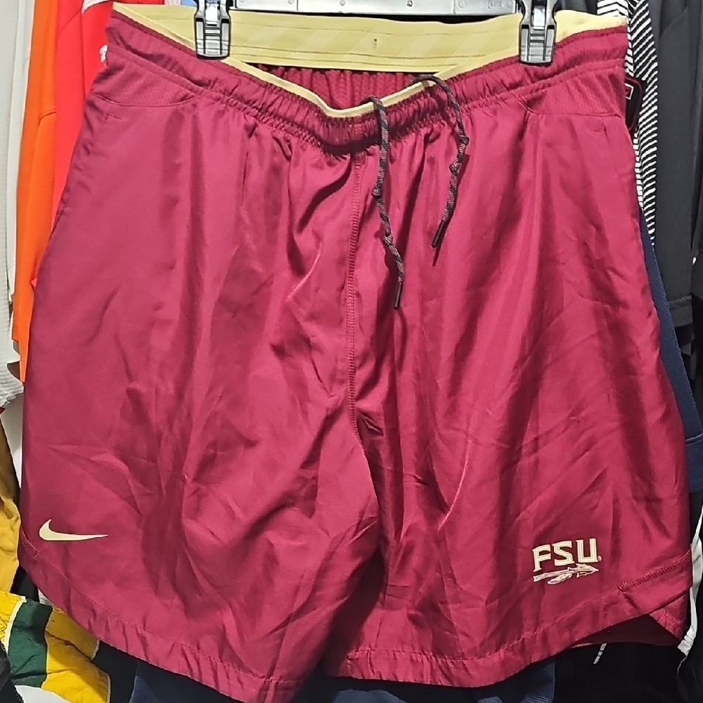 Nike Burgundy Sports Shorts